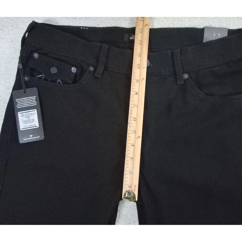 True Religion Ricky Flap SN Jeans Mens 36x32* Black Relaxed Straight